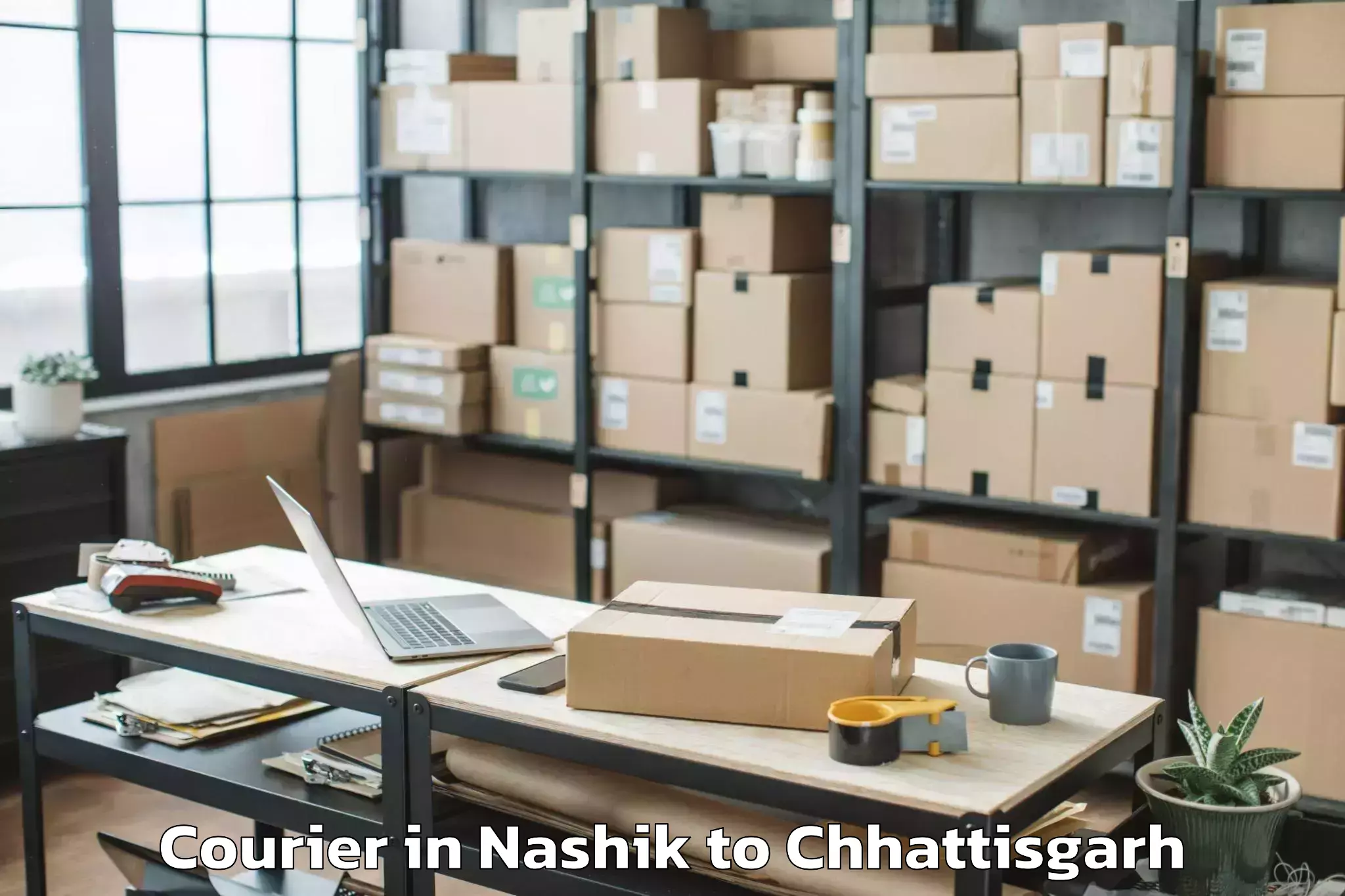 Easy Nashik to Pharasgaon Courier Booking